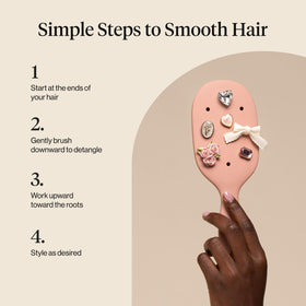 KitschPop paddle brush suitable for all hair types, including thick.