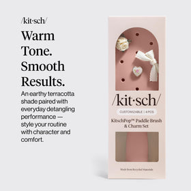 KitschPop paddle brush large paddle for easy detangling on all hair types.