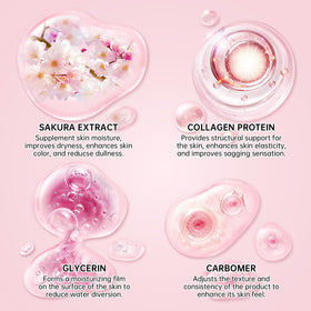 KIUORET Sakura Serum bottle delivers hydration and a radiant glow.