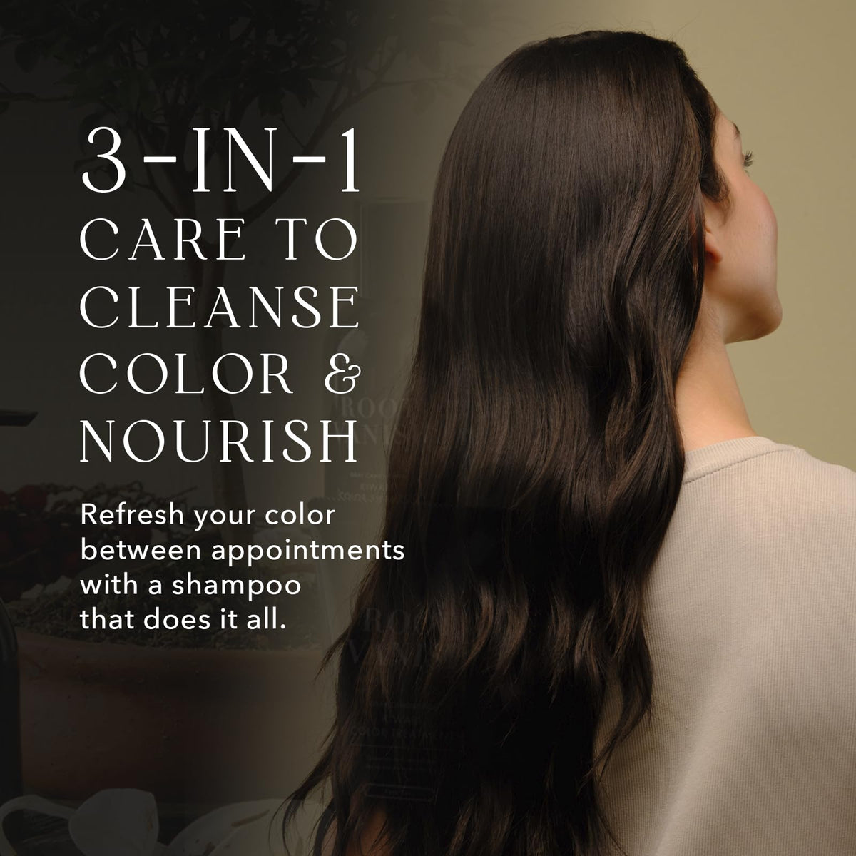 KIWABI color-depositing shampoo performing gradual tint