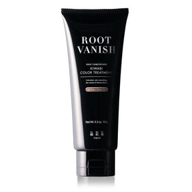 KIWABI Color-Depositing Treatment bottle pour demonstrates gradual gray coverage for natural, seamless color.