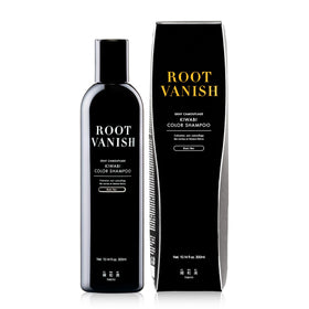 KIWABI gray coverage shampoo shows gradual color build for natural blend.