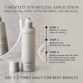 Kiwabi Root Beaute Regrowth Serum easy-dispense setup for quick daily use
