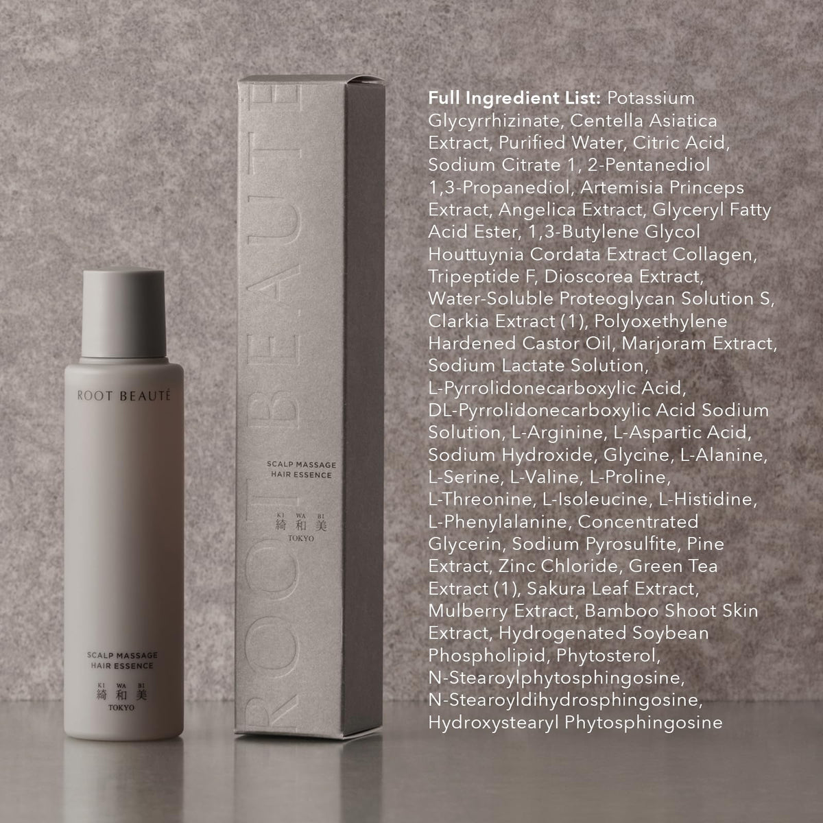 Kiwabi Root Beaute Regrowth Serum packaging on display highlighting fragrance-free formula