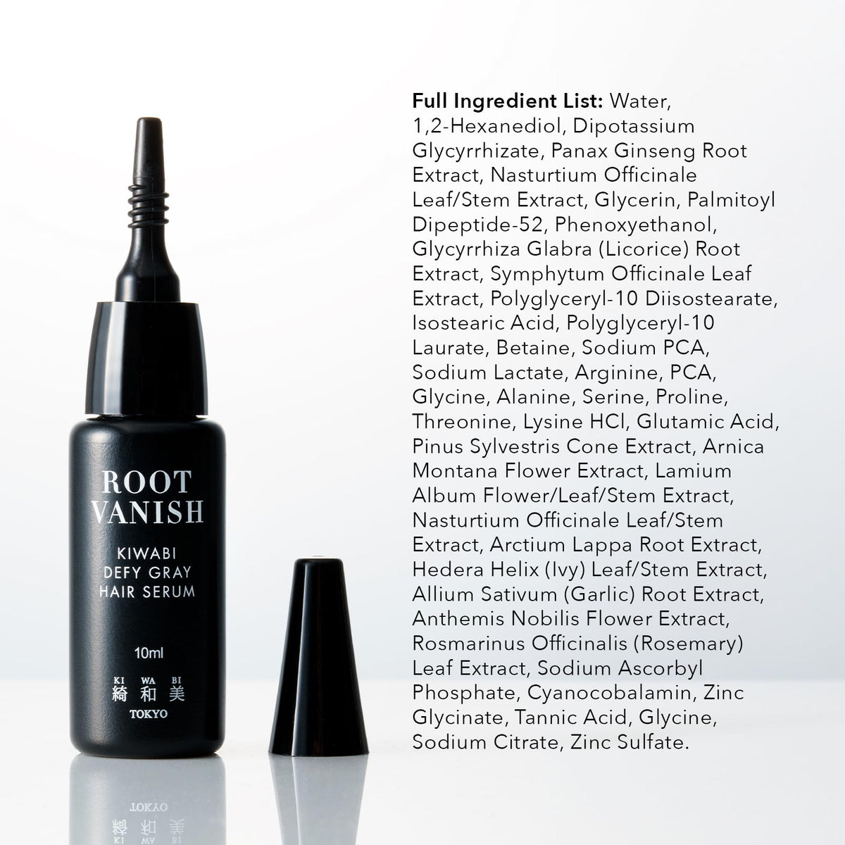 Dispenser detail highlighting precise dosing for KIWABI serum