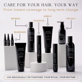 KIWABI Root Vanish serum packaging box with premium craftsmanship