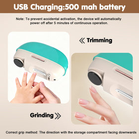 Kiwtreby ergonomic one-button design simplifies family nail care