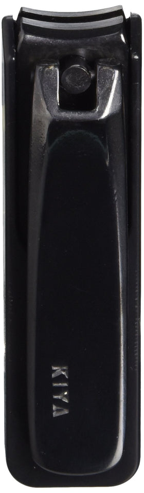 KIYA nail clipper black steel handle grip showcases comfort and control