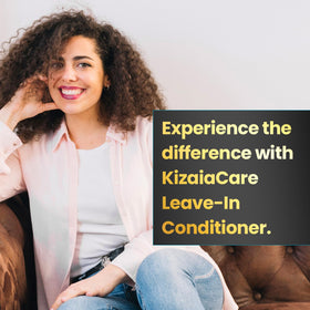 KizaiaCare frizz-control bottle reduces flyaways for calm, polished styles.