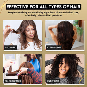Cream being worked through damp hair to hydrate, define, and detangle with KizaiaCare