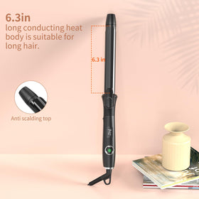 K&K 1 Inch Curling Iron with 360° swivel cord for flexible styling positions.