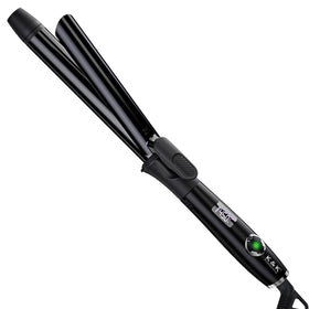 K&K 1 Inch Curling Iron with tourmaline ceramic barrel for smooth glide and shine.