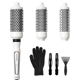 KK 3in1 thermal brush set packaging shows versatile styling options.