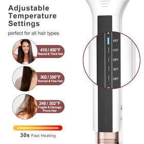 K&K flat iron designed for thick hair and salon-quality results at home