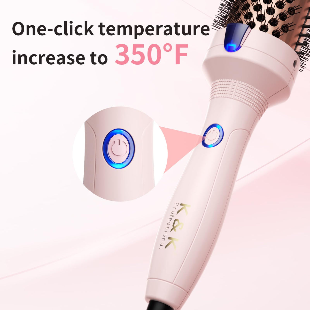 K&K Thermal Brush dual voltage design ideal for travel