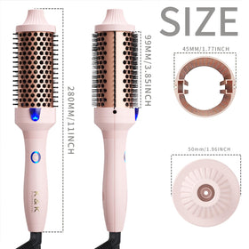 K&K Thermal Brush easy-to-use barrel for loose curls