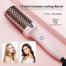 K&K Thermal Brush ionic frizz control for silky strands