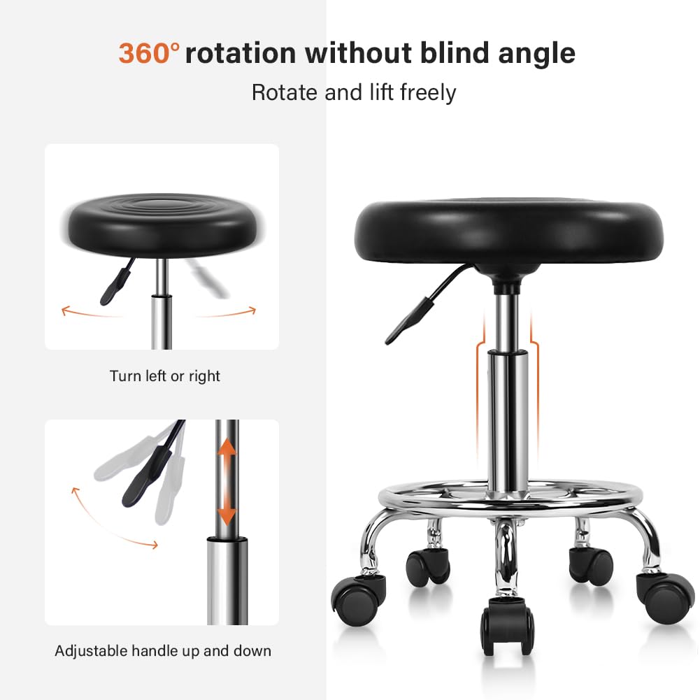 KKTONER height-adjustable seat from 19.2 to 25.2 inches