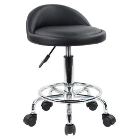 KKTONER PU Leather Round Stool with 360 swivel for easy positioning during sessions.
