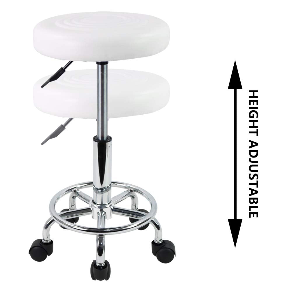 KKTONER stool assembly image illustrates quick five-minute setup.