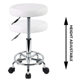 KKTONER stool assembly image illustrates quick five-minute setup.