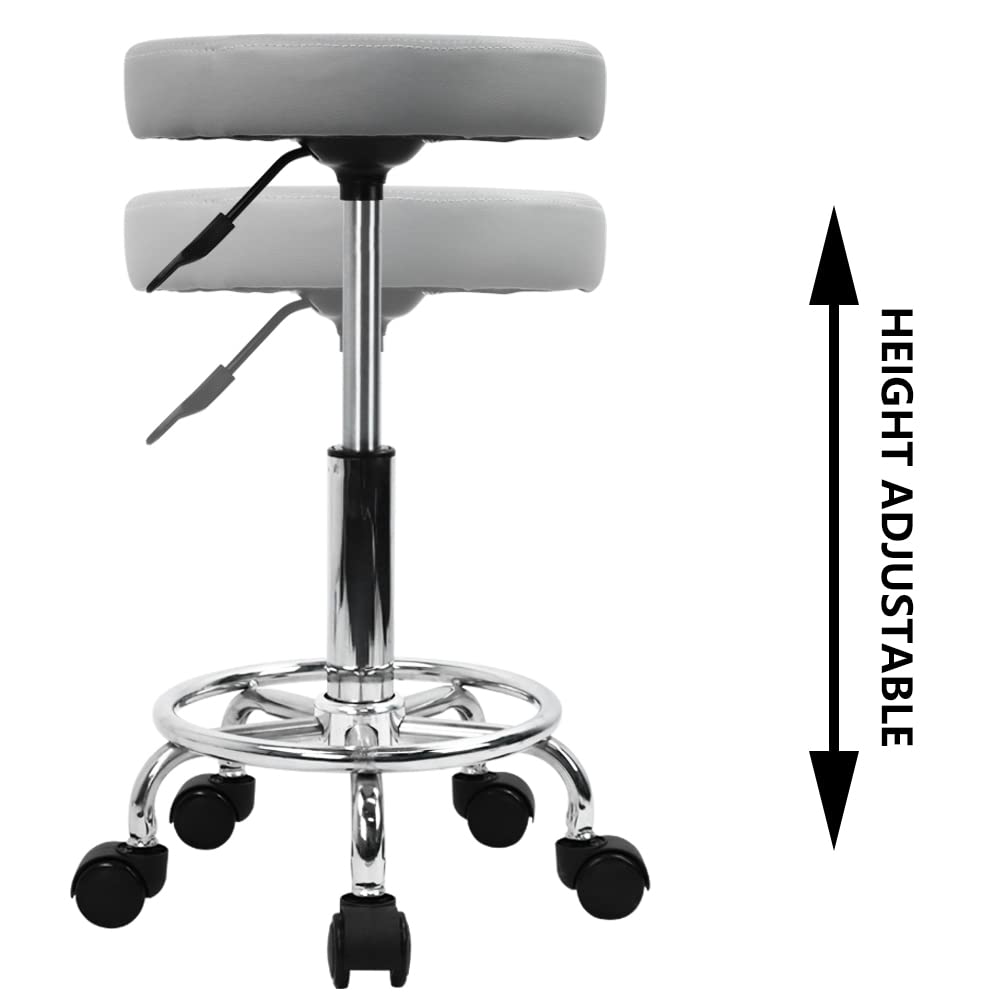 KKTONER durable rolling chair supports up to 250 lbs.