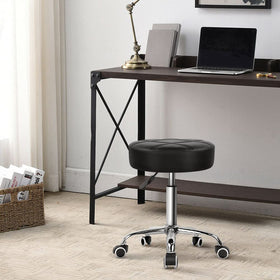 KKTONER stool features a 360° swivel for easy movement in bar or salon settings.