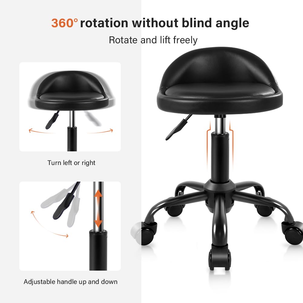 KKTONER stool base and wheels demonstrating durable stability