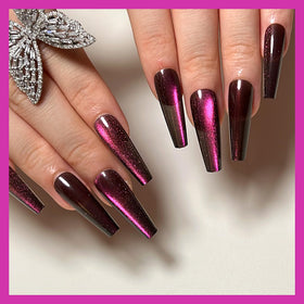KKUUOO four-pack press-on nails with full cover glossy finish for quick style