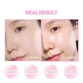 KLAVUU mask cream-to-clear-film application reveals smoothing texture with each layer.