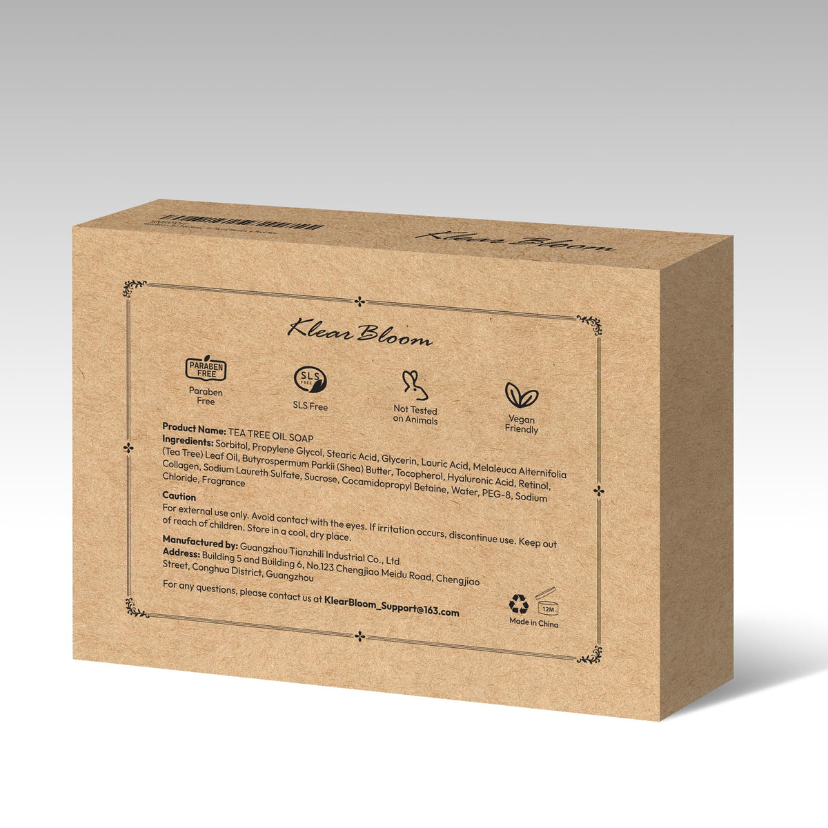 Pack of four KlearBloom lemon turmeric kojic acid soap bars