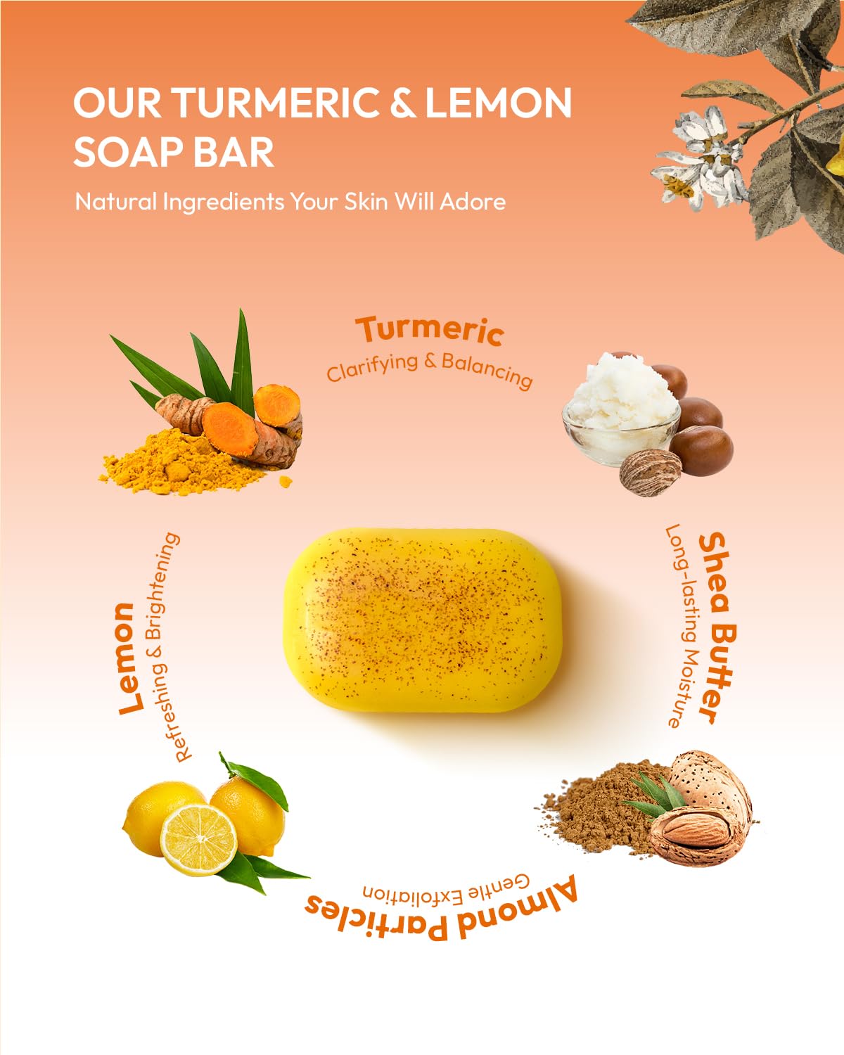 Vitamin C in KlearBloom soap brightens and evens tone naturally