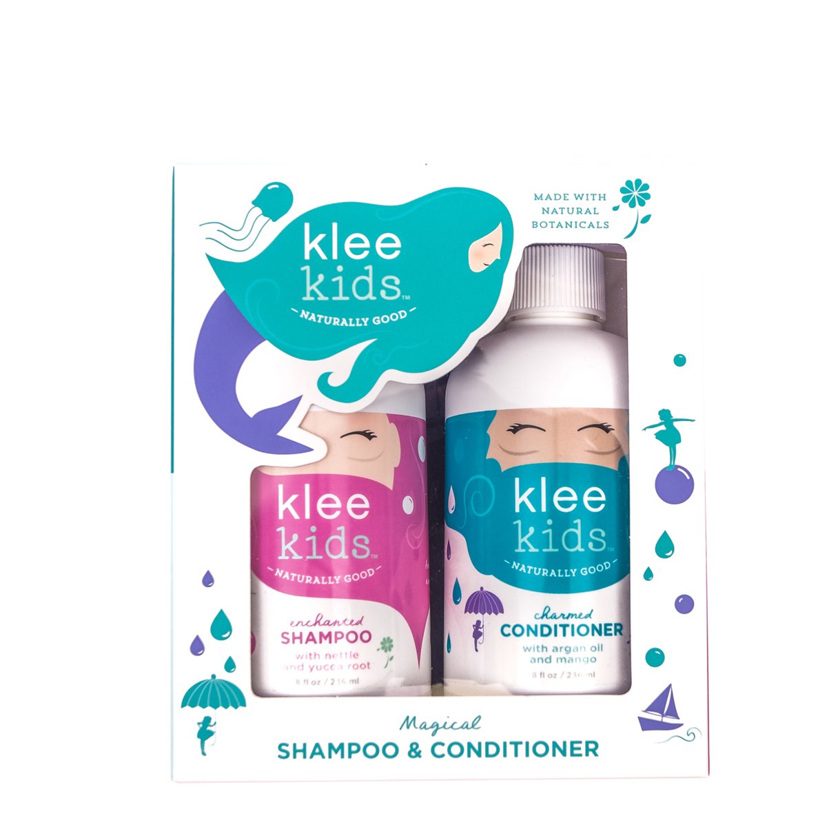 Klee Naturals Luna Star Enchanted Shampoo bottle designed for easy pouring.