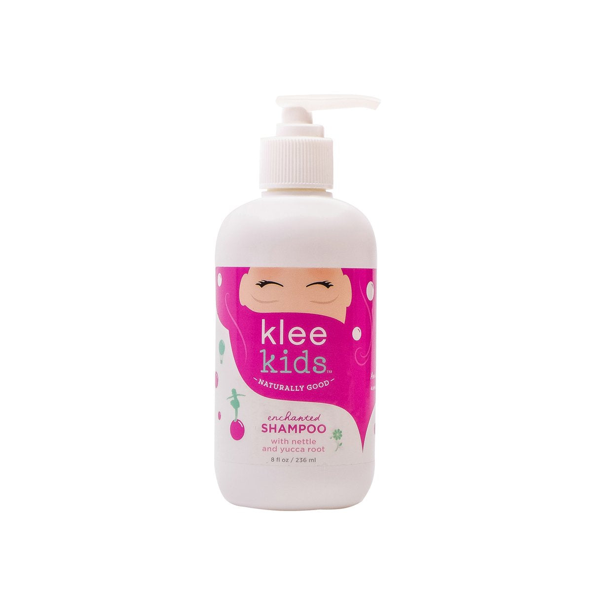 Klee Naturals Luna Star Enchanted Shampoo applied to kid hair during bath time.