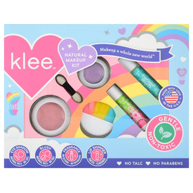 Klee Naturals mineral makeup kit blush swatch for gentle kid friendly glow