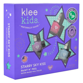 Klee Naturals Starry Sky Kiss Austin bottle with vivid color for playful nails
