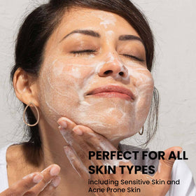 Kleem Organics face wash includes calendula extract for soothing hydration.