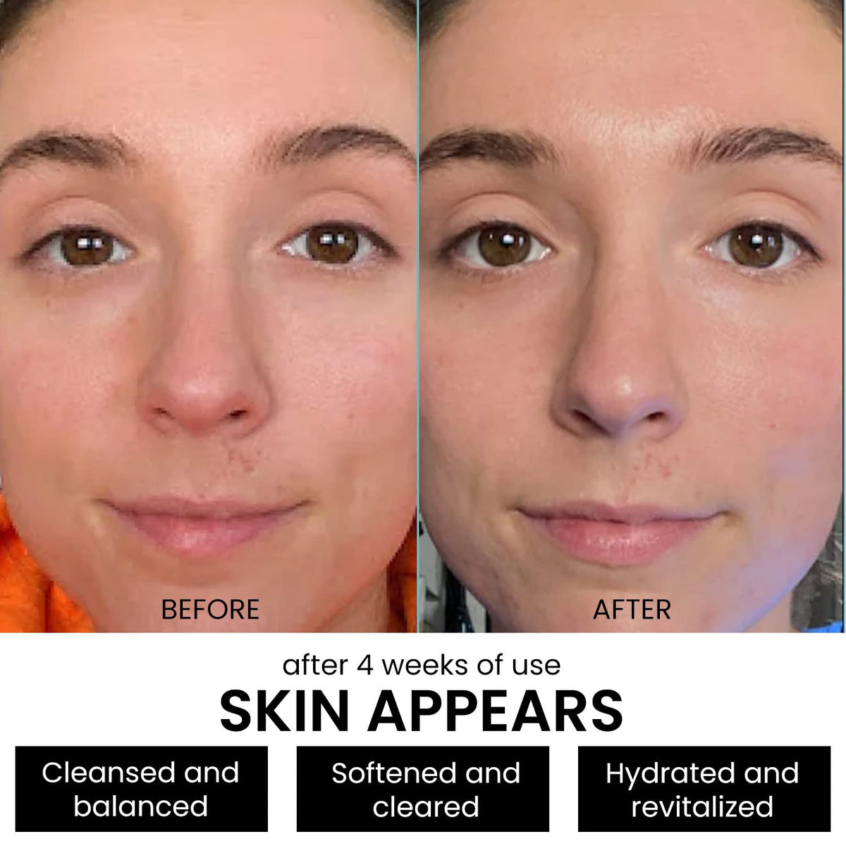 Kleem Organics foaming cleanser on skin delivers gentle exfoliation and a refreshed feel.