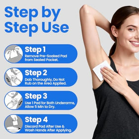 Kleinert's antiperspirant wipes gentle formula provides long-lasting odor control.