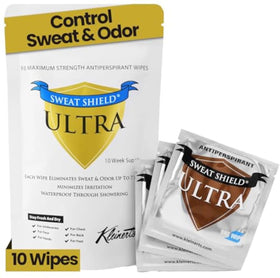 Kleinert's antiperspirant wipes underarm application for all-day dryness.
