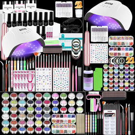 Klemon acrylic nail kit beginner set for at-home pro results and complete nail-art versatility.