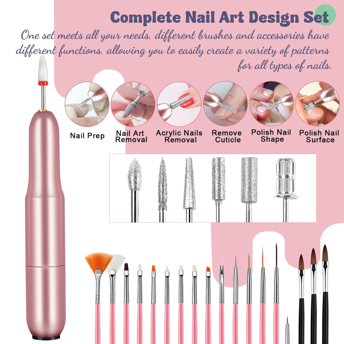 Klemon acrylic powder 36 colors for vibrant, customizable manicures.