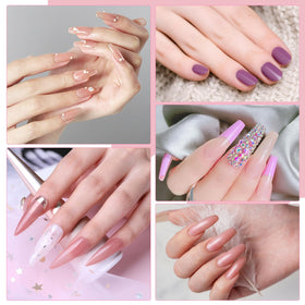 Klemon nail art brushes and pens enable precise strokes.