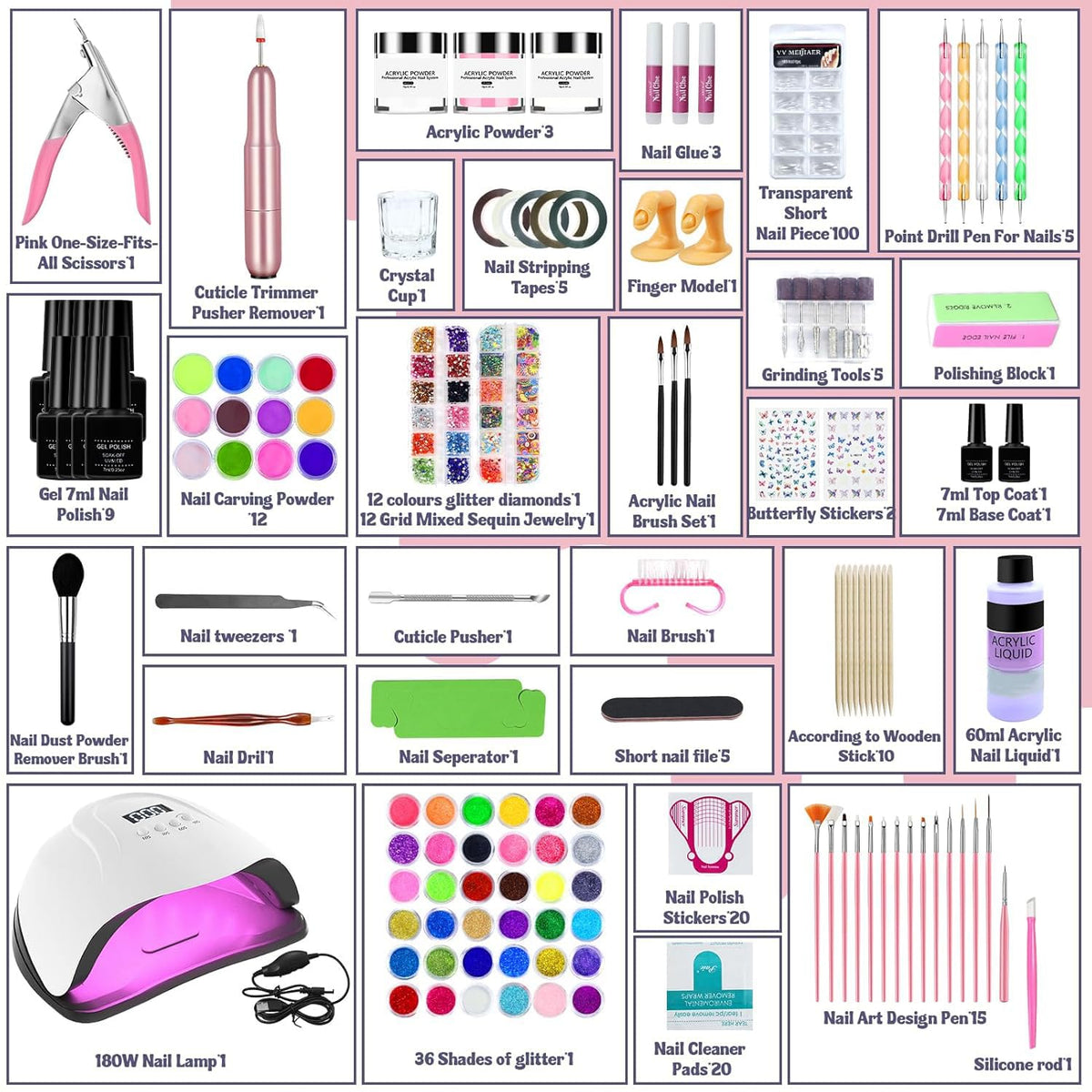 Klemon UV LED nail lamp for fast curing and durable gels.