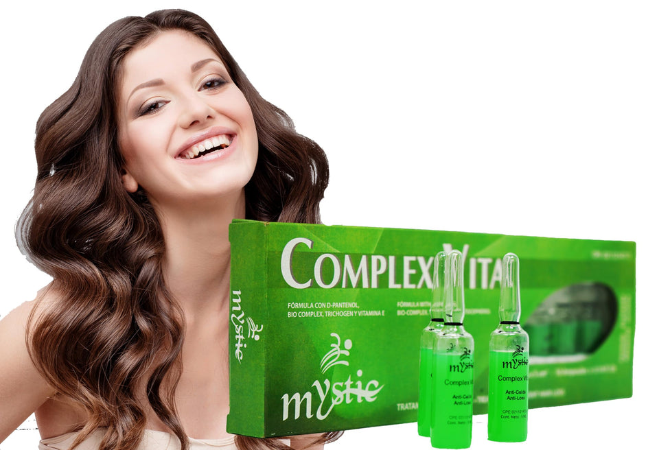 Kleravitex Mystic Complex Vital Ampoules bottle close-up for hair vitality support