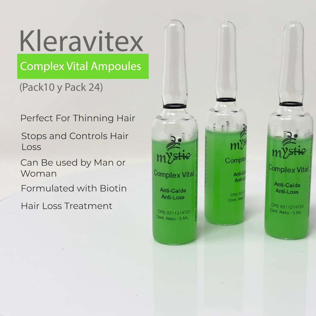 Kleravitex Mystic Complex Vital Ampoules label detail shows ingredients