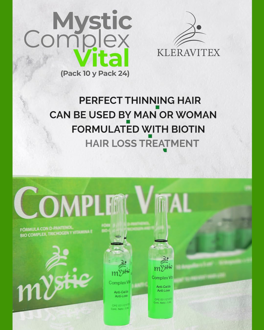 Kleravitex Mystic Complex Vital Ampoules serum application ready for use