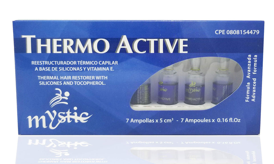 Kleravitex Mystic Thermo Active Ampoule bottle with silicone and vitamin E for shine