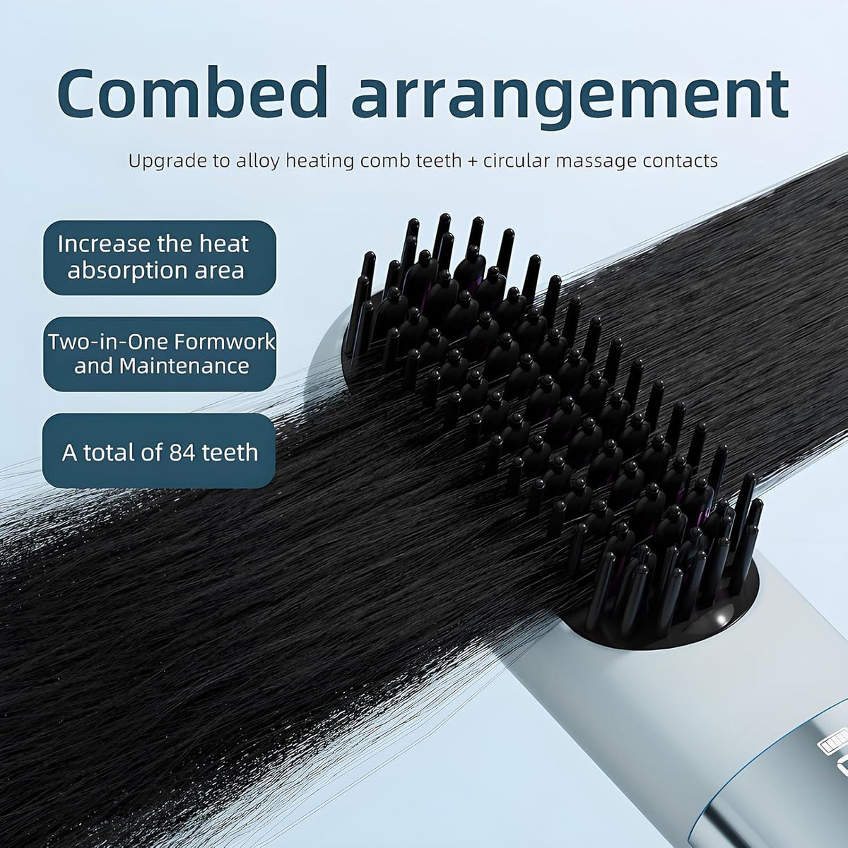 KLIFE mini straightener with 30s heat focus for fast styling.