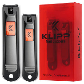 KLIPP arched zinc alloy nail clippers provide clean, precise trims every use.